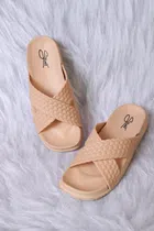 Slippers for Women & Girls (Beige, 4)