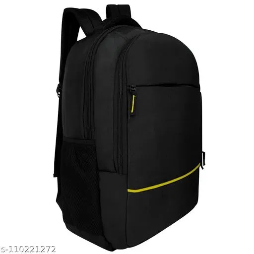 Nylon Backpack for Men & Women, Black