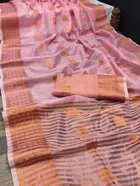 Cotton Linen Printed Saree for Women 