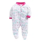 Hosiery Cotton Printed Rompers for Kids, Multicolor, Pack of 3 