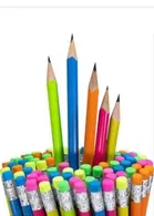 Posshe Super Dark Rubber Tip Pencils with Container 