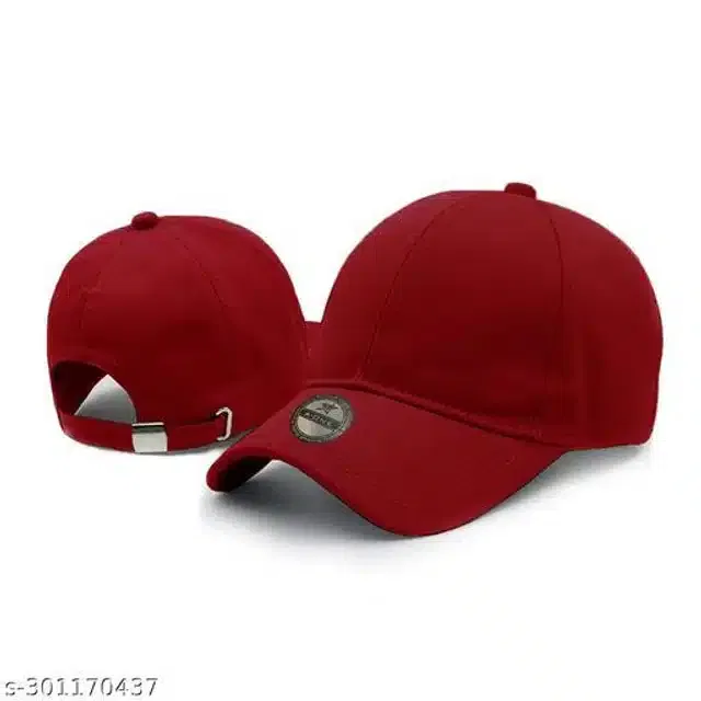 Cotton Cap for Men & Women (Maroon)