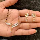 Alloy Mangalsutra with Earrings for Women 