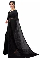 Net Floral Saree for Women 