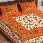 Cotton Queen Bedsheet with 2 Pillow Cover 