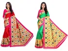 Khadi Silk Printed Saree for Women 