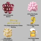 58 Pcs 9th Birthday Decoration kit, Multicolour, Set of 1
