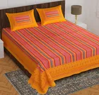 Cotton Rajasthani Jaipuri Double Bedsheet with 2 Pillow Covers 