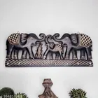 Wooden Elephant Theme Key Holder (Black)