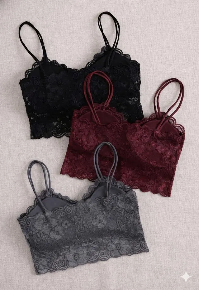 Cotton Solid Padded Bras for Women, Multicolour, Pack of 3 (28B)