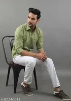 Cotton Blend Full Sleeves Shirt for Men 
