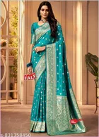Zari Woven Kanjeevaram Saree for Women 