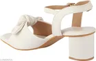 Shoetopia White Stiletto Open Toe Heels 