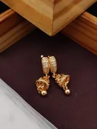 Alloy Gold Plated Earrings for Women (Rose Gold)