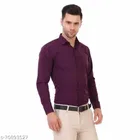 Cotton Blend Solid Full Sleeves Shirt for Men 