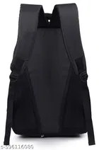 Polyester Backpack for Men & Women, Black
