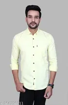 Cotton Blend Full Sleeves Shirt for Men 