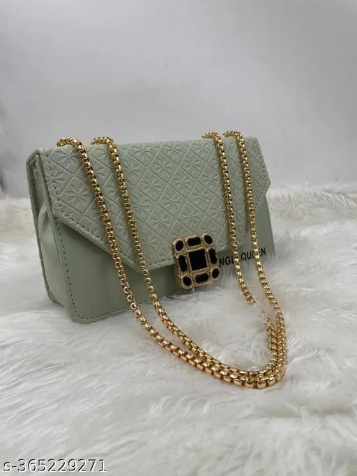TRUE FASHION. Sling Bag for Women (Green, Free size)