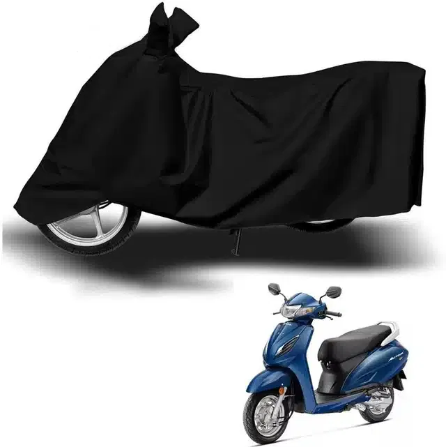 Waterproof & UV Protection Polyester Full Body Cover for Honda Activa 125 (Black)