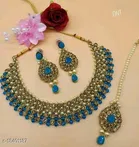 Elegant Alloy & Pearl Jewellery Sets