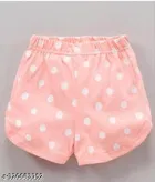 Hosiery Cotton Printed Clothing Set for Kids, Peach 
