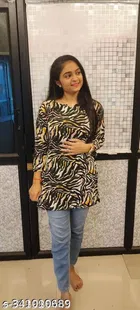 Polyester Printed Kurti for Women 