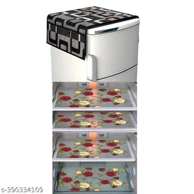 Fridge Cover Set (Multicolor, Set of 5)