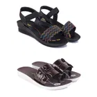 Combo of Flats with Sandals for Women 