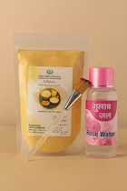 Ubtan Face Pack With Gulab Jal & Applying Brush Pack Of 3