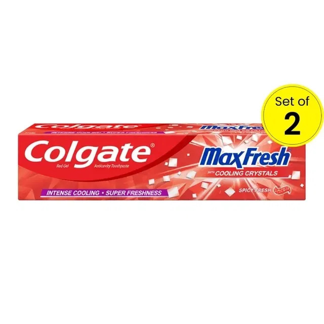 कोलगेट मैक्सफ्रेश रेड जेल टूथपेस्ट 2X42 g (पैक ऑफ़ 2)