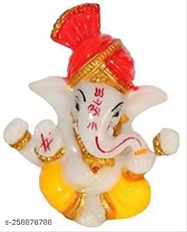 God Ganeshji Car Dashboard Idol (Multicolor)
