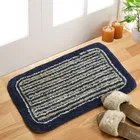 Microfiber Doormat, Navy Blue, Pack of 2 
