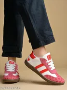 Solid Synthetic Slip-on Sneakers for Women 