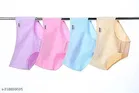 Solid Mid Rise Hipster Cotton Briefs for Women, Pack of 8 