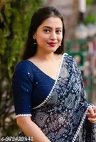 Georgette Printed Saree for Women 