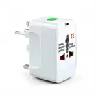 Universal Travel Worldwide Adapter (Socket) (Pack of 1)(White)