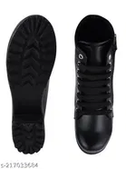 Shoetopia Girls Boots Black Size 11-12 Years