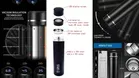 Stainless Steel Water Bottle with LED Temperature Display 