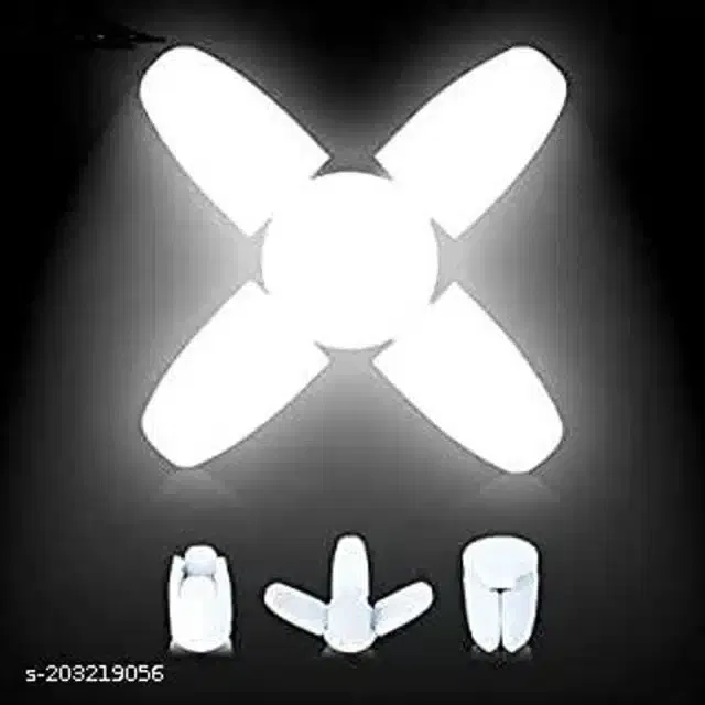 Foldable Fan Shape LED Bulb (White, 25 W)