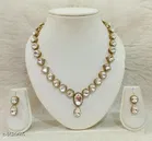 Alloy Necklace with Earrings for Women 