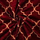 Microfibre Double Geometry Printed Bedsheet 88x90in Red