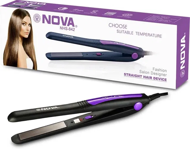 Nova Pro Shine Nhs 842 Hair Straightener (Purple)