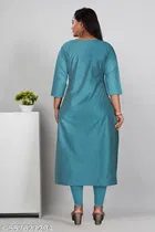 Floral Printed Cotton Silk Kurti for Women 