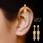 Brass Pearl Ear Cuffs for Women 