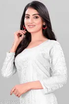Net Kurti for Women,  White  