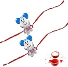 Plastic Mickey Mouse Rakhi for Kids 