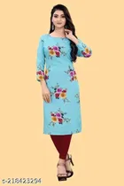 Crepe Printed Kurti for Women 