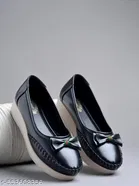 Shoetopia Girls Loafers - Black 