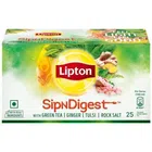 Lipton SipNDigest with Green Tea, Ginger, Tulsi & Rock Salt (Spiced Green Tea Bags), 50 bags