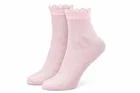 Solid Ankle Length Nylon Socks for Women ,Multicolor, Set of 3